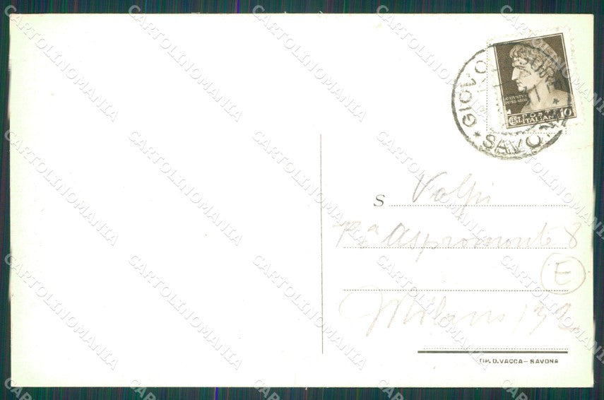 Savona Pontinvrea Giovo Ligure Marradi cartolina QZ7228 – retro