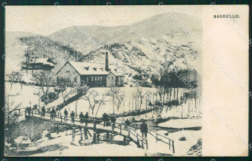 Savona Sassello Nevicata cartolina QZ7241 – fronte