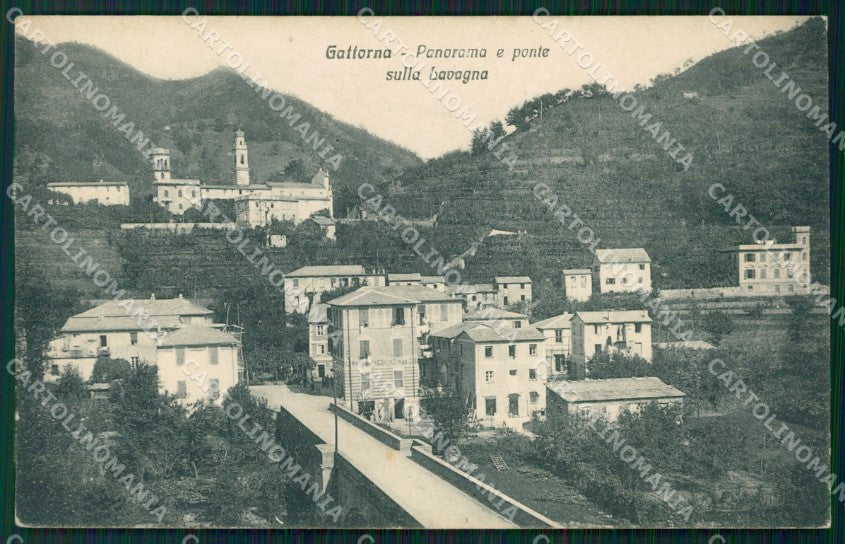 Genova Moconesi Gattorna cartolina QZ7244 – fronte