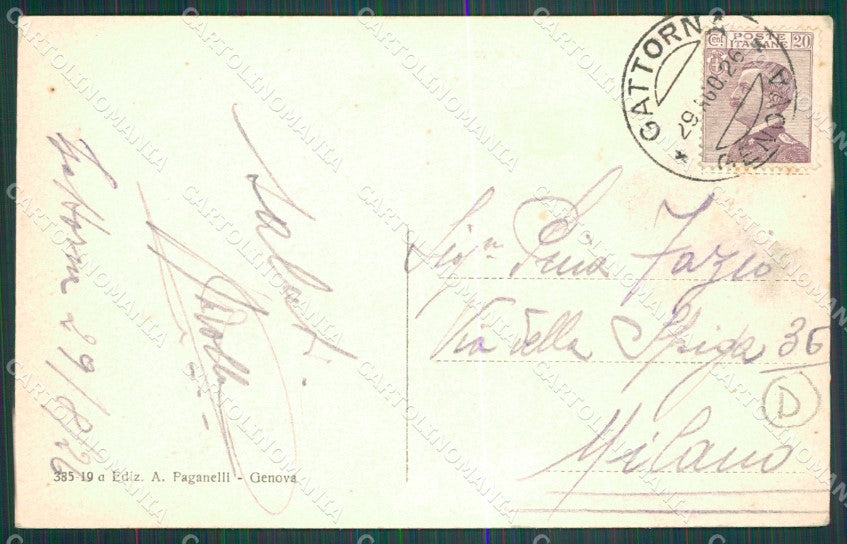 Genova Moconesi Gattorna cartolina QZ7244 – retro