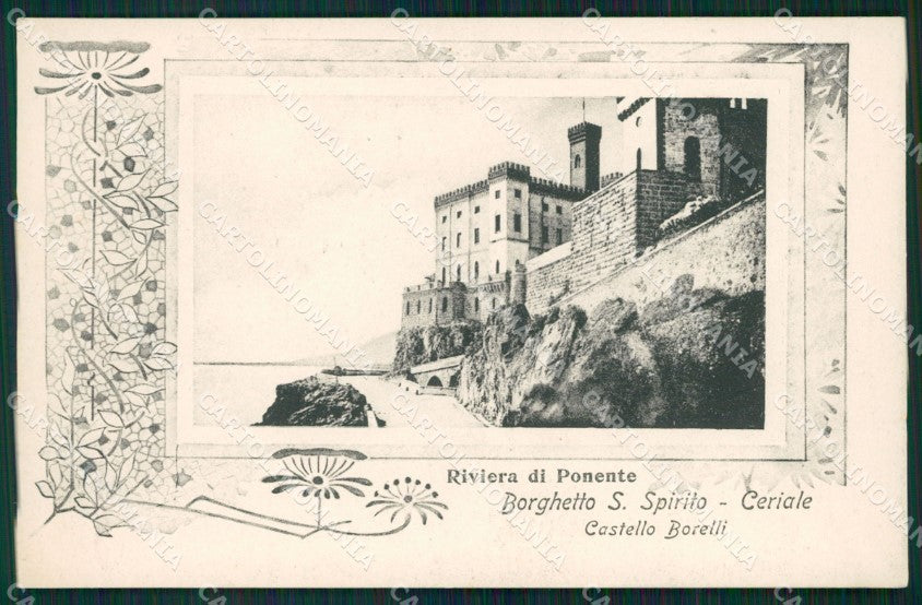 Savona Borghetto Santo Spirito Ceriale Castello Borelli cartolina QZ7249 – fronte