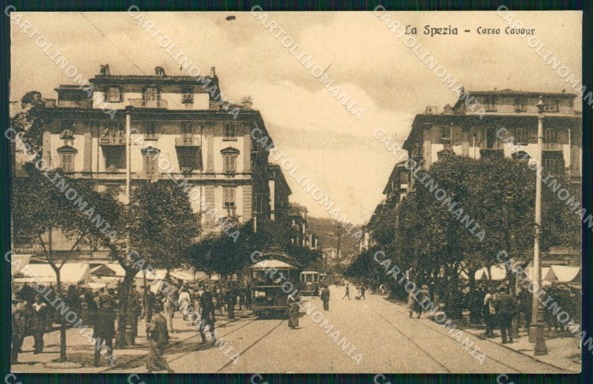 La Spezia Città Tram cartolina QZ7265 – fronte
