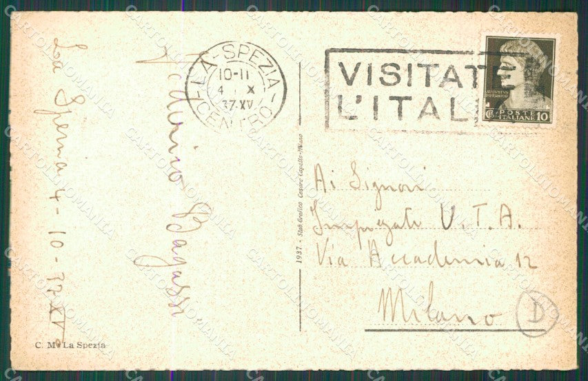La Spezia Città cartolina QZ7272 – retro