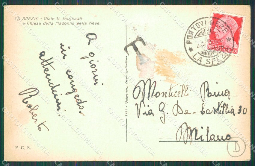 La Spezia Città cartolina QZ7274 – retro