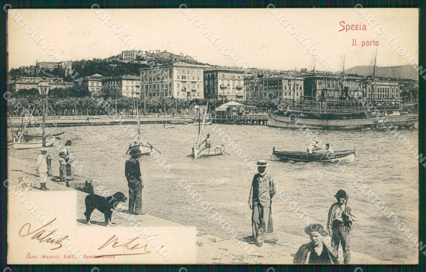 La Spezia Città Barche cartolina QZ7283 – fronte