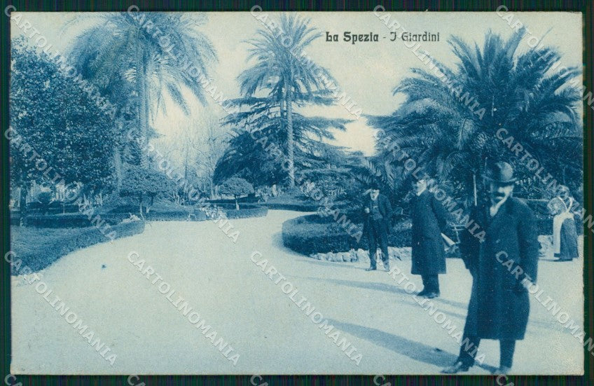 La Spezia Città Giardini Pubblici cartolina QZ7309 – fronte