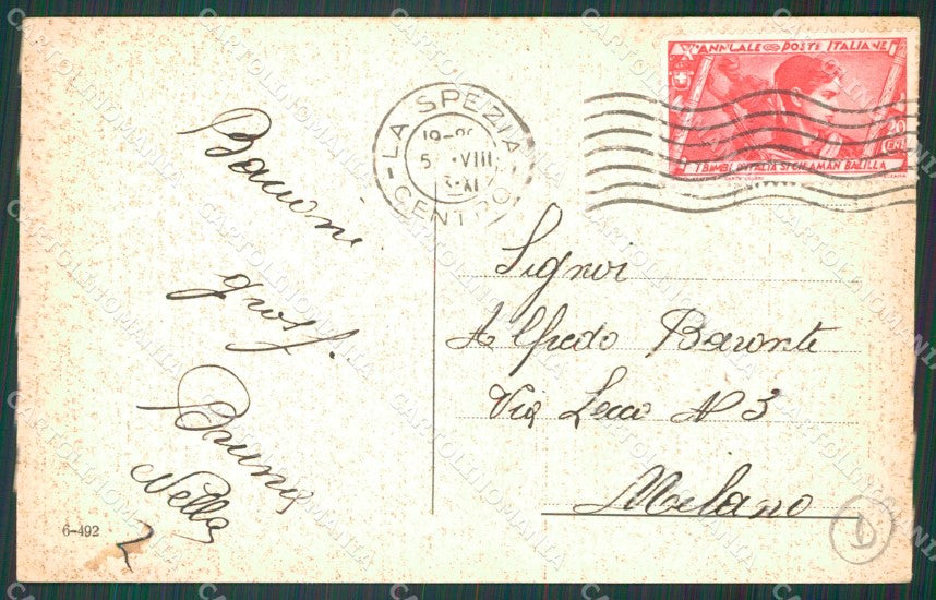 La Spezia Città Edicola STRAPPINO cartolina QZ7312 – retro
