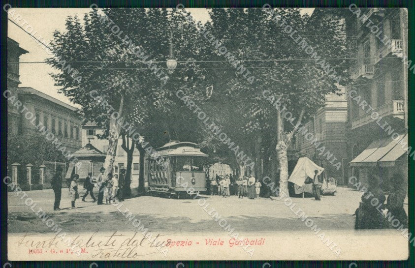 La Spezia Città Tram Edicola cartolina QZ7357 – fronte