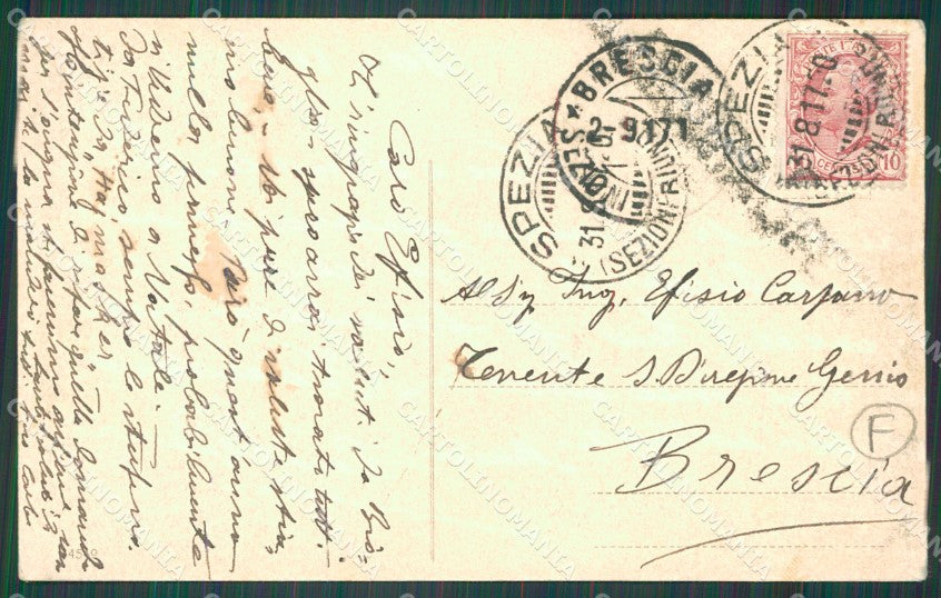 La Spezia Città Salita Spallanzani cartolina QZ7358 – retro