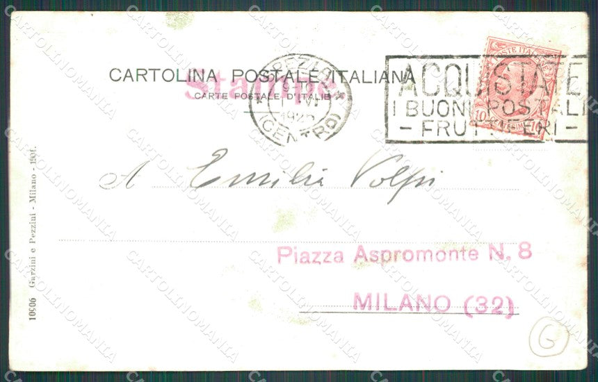 La Spezia Città Salita alla Stazione cartolina QZ7371 – retro