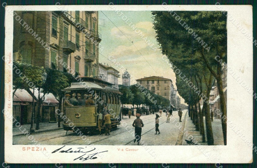 La Spezia Città Tram cartolina QZ7374 – fronte