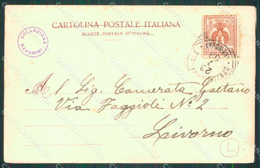 La Spezia Città Nave Imbarco Carbone cartolina QZ7383 – retro