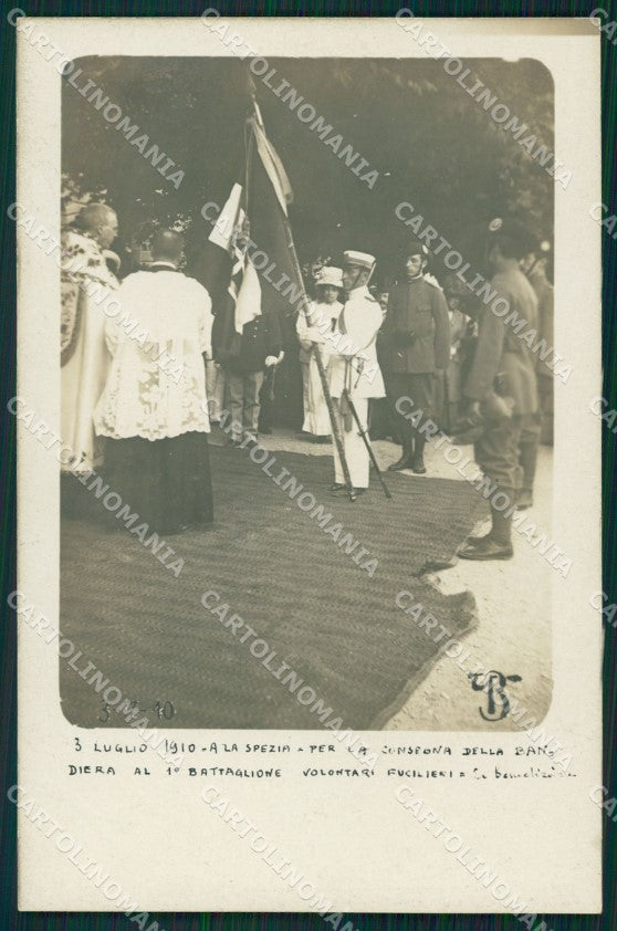 La Spezia Città Militari PIEGA Foto cartolina QZ7386 – fronte
