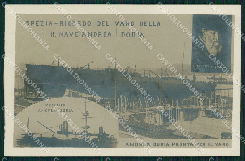 La Spezia Città Varo Regia Nave Andrea Doria Foto cartolina QZ7406 – fronte