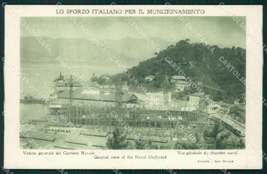 La Spezia Città Cantiere Navale cartolina QZ7432 – fronte