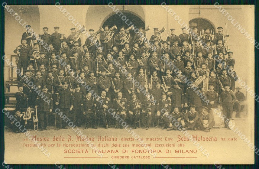 La Spezia Città Banda della Marina Italiana Matacena cartolina QZ7442 – fronte