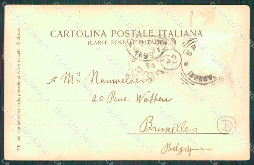 La Spezia Lerici Battello PIEGA cartolina QZ7448 – retro