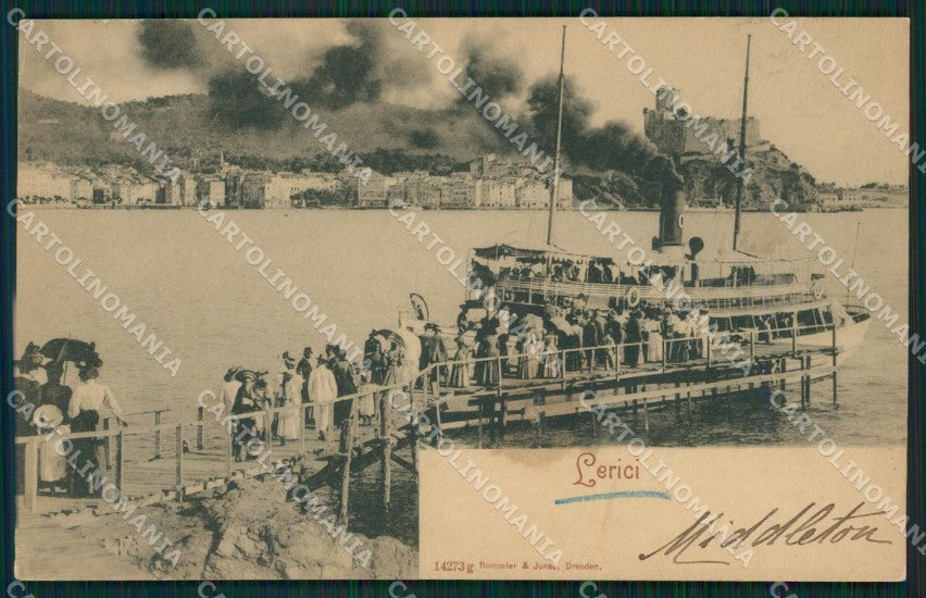 La Spezia Lerici Battello cartolina QZ7449 – fronte
