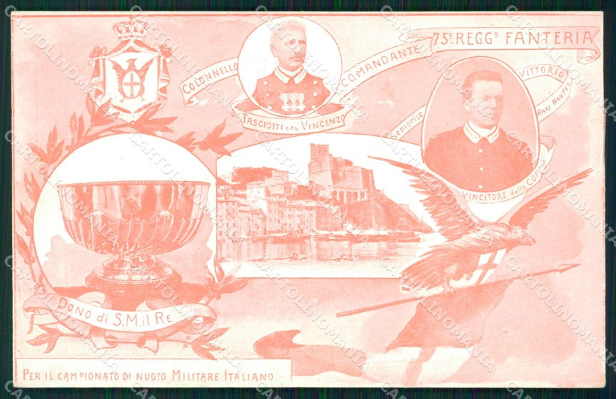 La Spezia Lerici Commemorativa Campionato Militare Nuoto cartolina QZ7453 – fronte