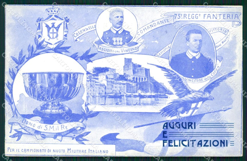 La Spezia Lerici Commemorativa Campionato Militare Nuoto cartolina QZ7454 – fronte