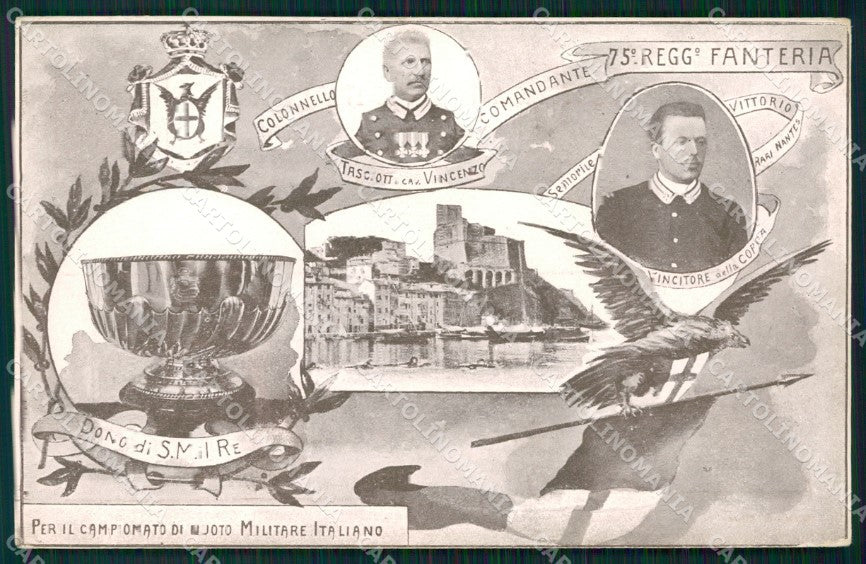La Spezia Lerici Commemorativa Campionato Militare Nuoto cartolina QZ7455 – fronte