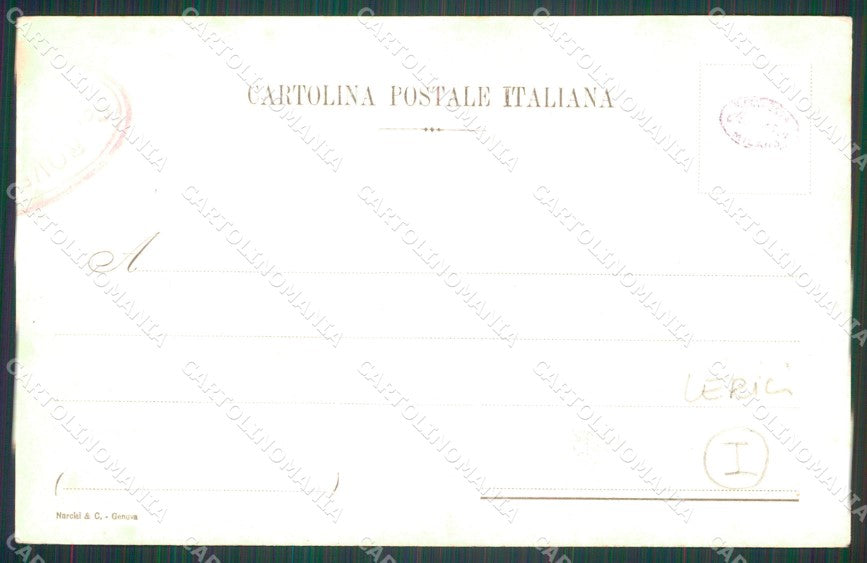 La Spezia Lerici Commemorativa Campionato Militare Nuoto cartolina QZ7455 – retro