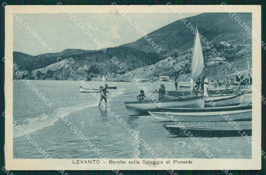 La Spezia Levanto Barche cartolina QZ7458 – fronte