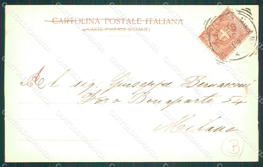 Imperia Porto Maurizio PIEGA cartolina QZ7484 – retro