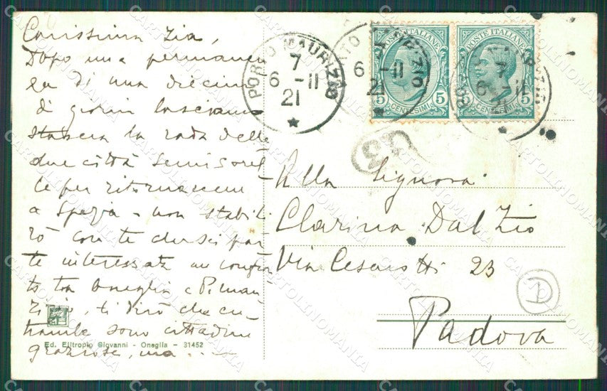 Imperia Oneglia ABRASA cartolina QZ7488 – retro