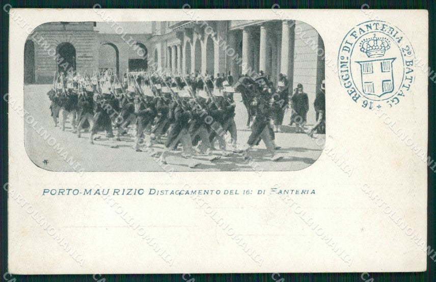 Imperia Porto Maurzio Militari cartolina QZ7493 – fronte