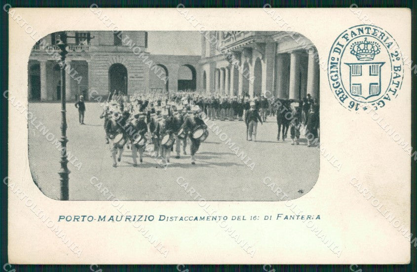 Imperia Porto Maurizio Militari Banda cartolina QZ7494 – fronte