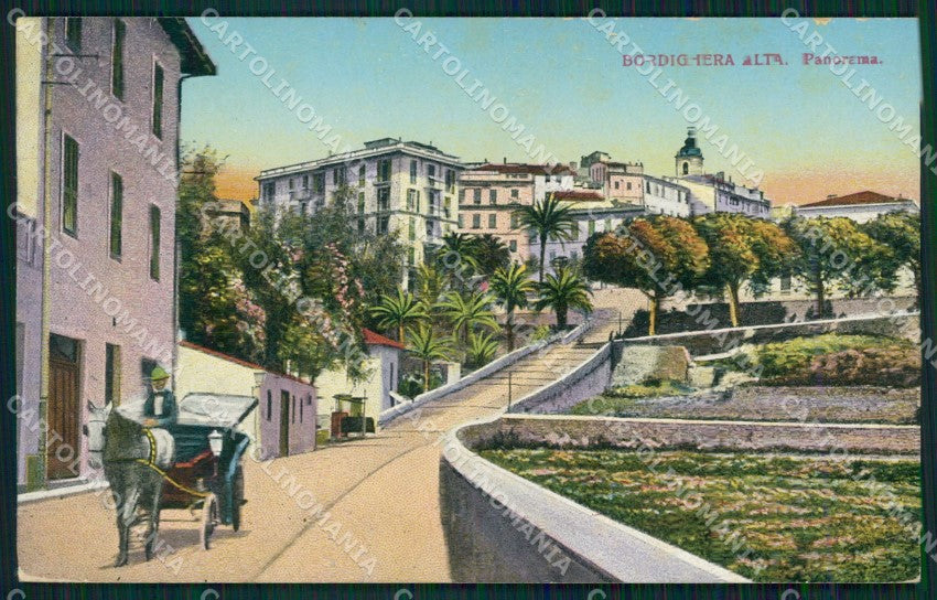 Imperia Bordighera Carrozza cartolina QZ7504 – fronte