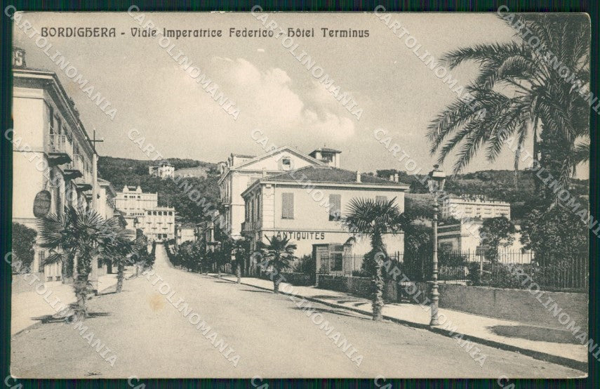 Imperia Bordighera cartolina QZ7515 – fronte
