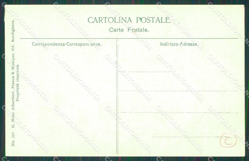 Imperia Bordighera Carretto cartolina QZ7518 – retro