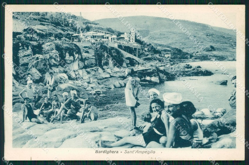 Imperia Bordighera Sant'Ampelio cartolina QZ7519 – fronte