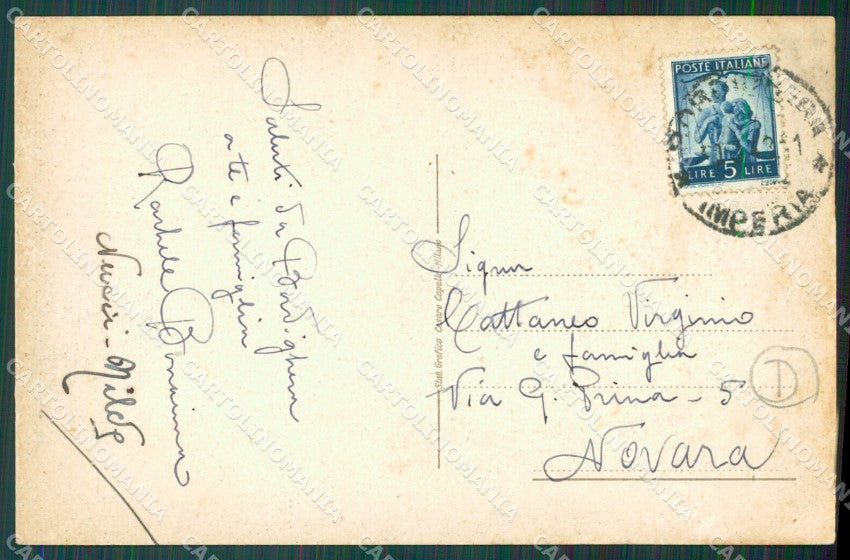 Imperia Bordighera cartolina QZ7527 – retro