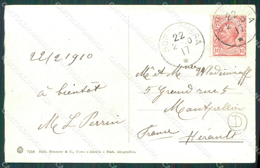 Imperia Bordighera cartolina QZ7530 – retro