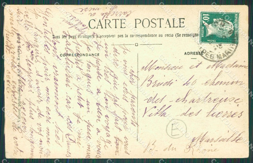 Imperia Bordighera Pensionato Della Saint Trinité cartolina QZ7543 – retro