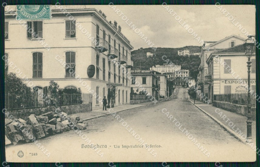 Imperia Bordighera cartolina QZ7545 – fronte