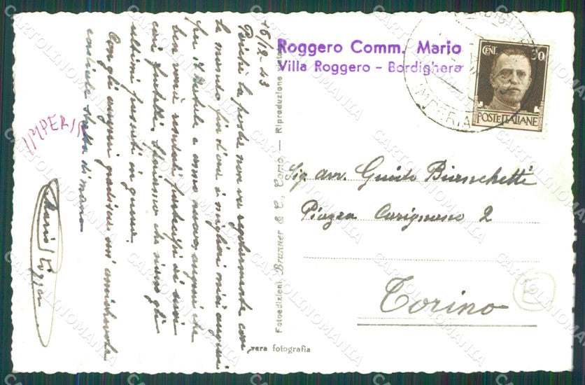 Imperia Bordighera Auto Foto cartolina QZ7549 – retro