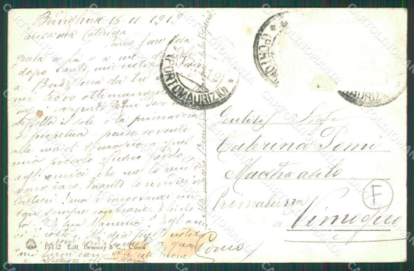 Imperia Bordighera Auto ABRASA PIEGHE cartolina QZ7553 – retro