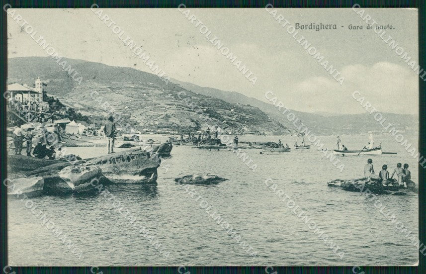 Imperia Bordighera Gara di Nuoto cartolina QZ7560 – fronte