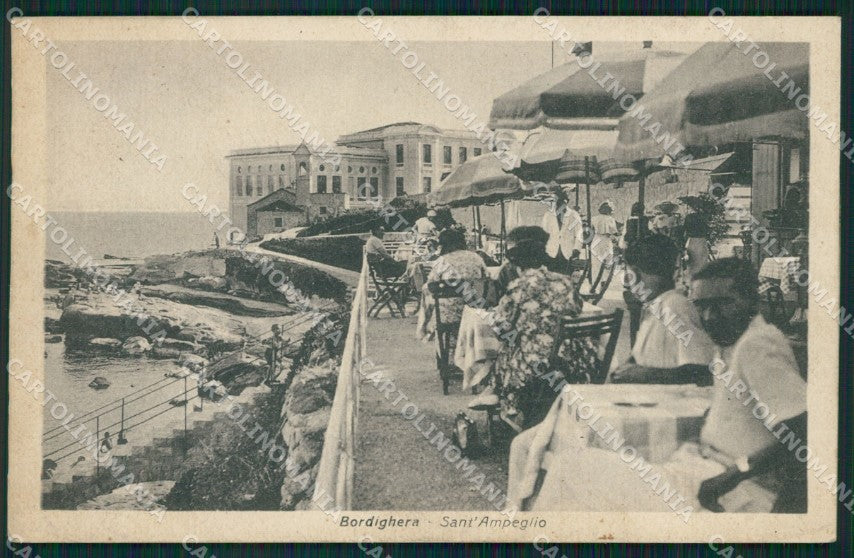 Imperia Bordighera Sant'Ampelio cartolina QZ7562 – fronte