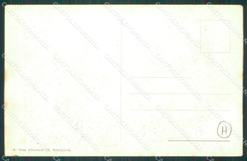 Imperia Bordighera Pensionato della Natività cartolina QZ7567 – retro