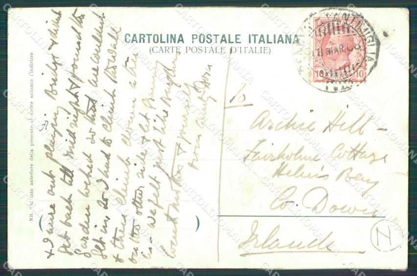 Imperia Bordighera Lavandaie ABRASA cartolina QZ7576 – retro