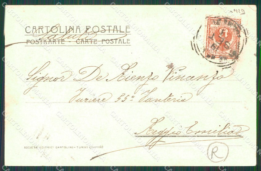 Imperia Pornassio Case di Nava Militari PIEGHINA cartolina QZ7593 – retro