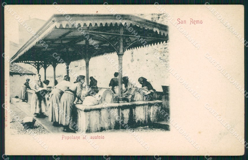 Imperia San Remo Lavandaie cartolina QZ7647 – fronte
