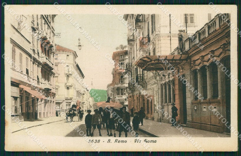 Imperia San Remo PIEGA cartolina QZ7677 – fronte