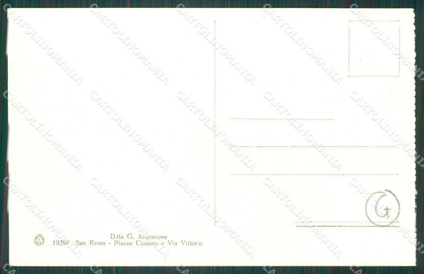 Imperia San Remo Tram cartolina QZ7695 – retro