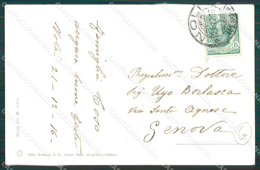 Imperia San Remo Bersaglieri Militari cartolina QZ7705 – retro